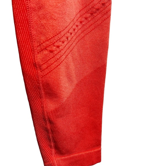 Women’s Leggings Heavyweight Ribbed Textured Peach - Sz. M - Picture 3 of 5